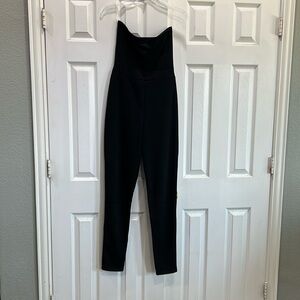 Black Strapless Jumpsuit with cut out
